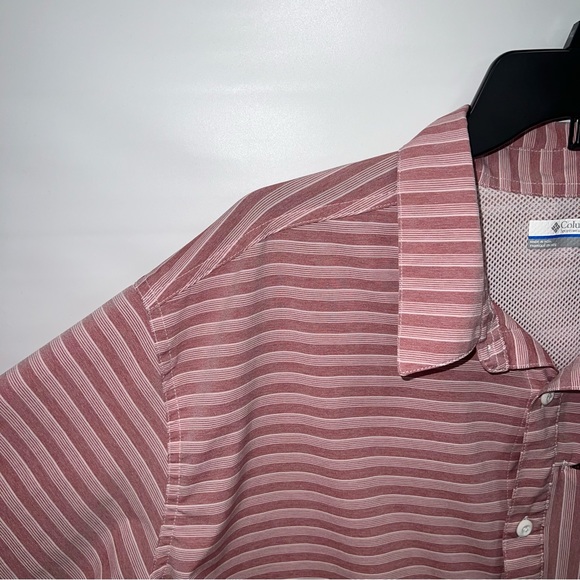 Columbia Shirt Adult Extra Large Multicolor Short Sleeve 100% Polyester Mens - Picture 6 of 16